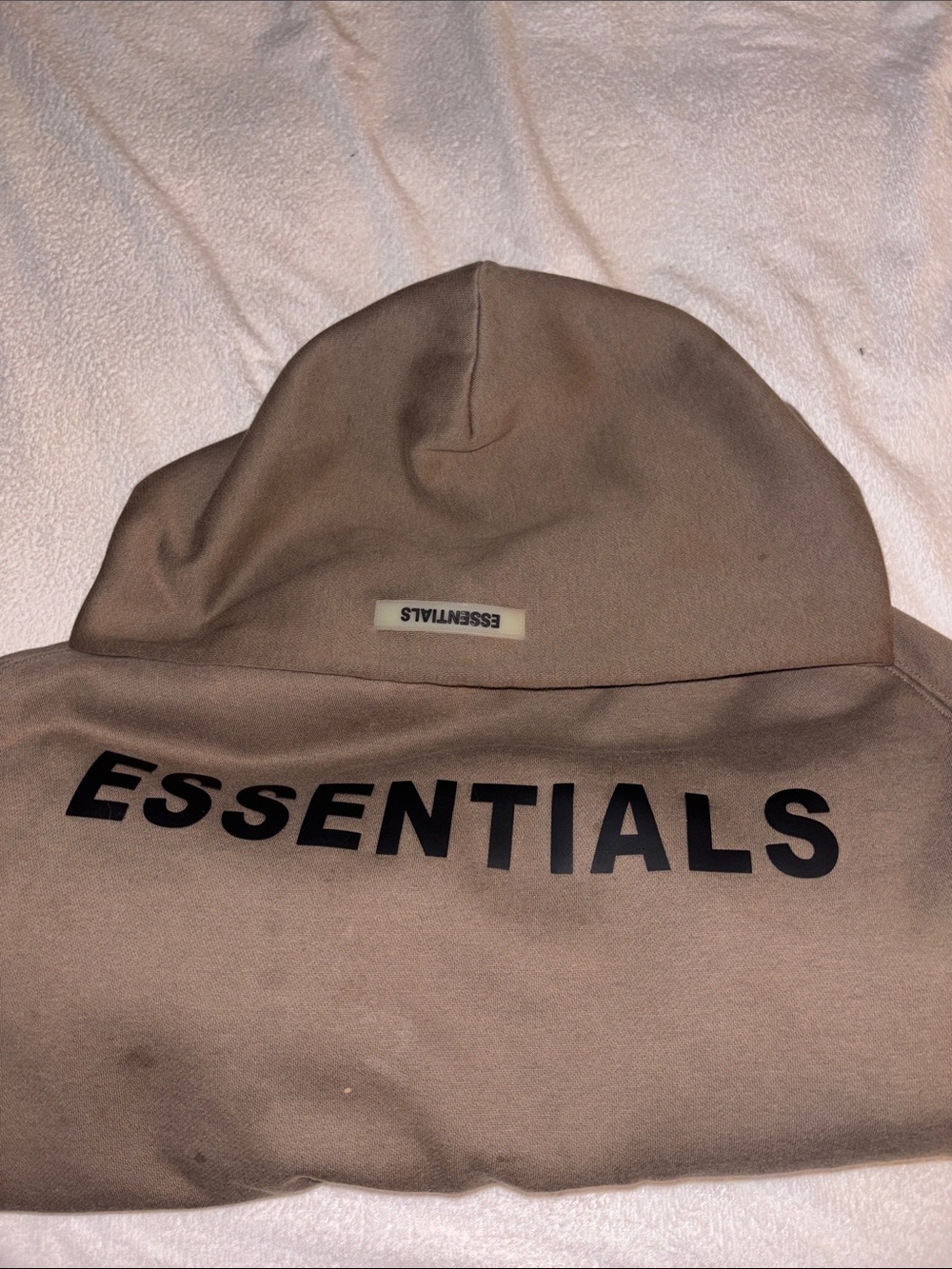 Authentic ESSENTIALS Men's Hoodie (Brown). Brand new with tags and original bag